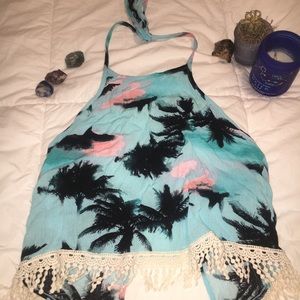 Summer halter crop top